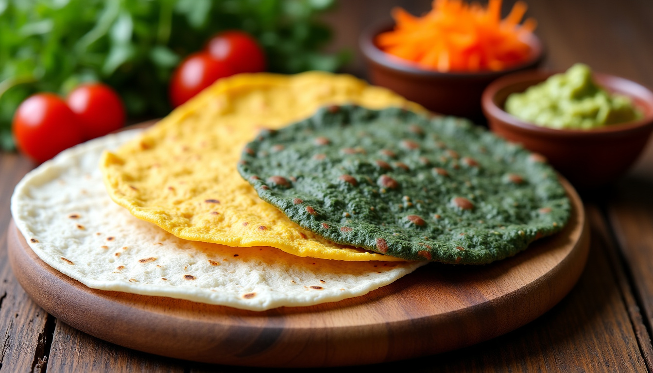 Comparaison des différentes types de tortillas pour wraps apéritifs