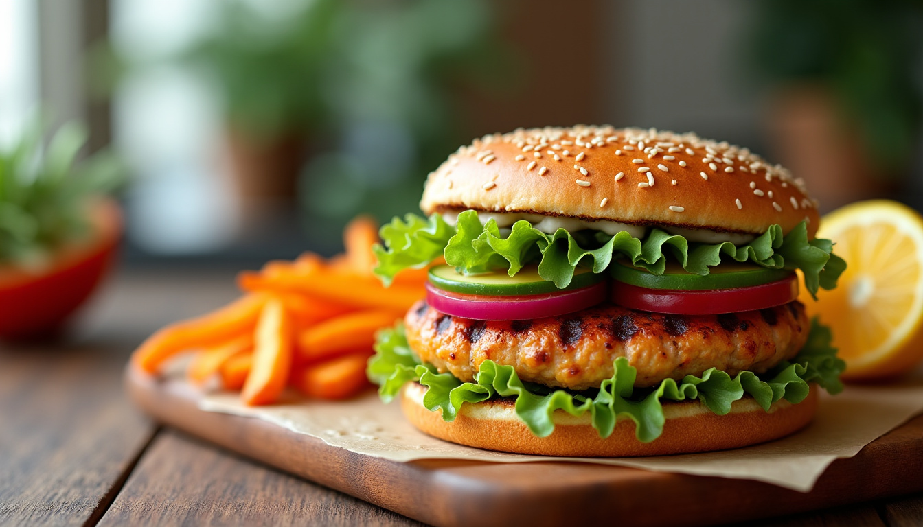 Dégustez un hamburger California frais et léger en 2026