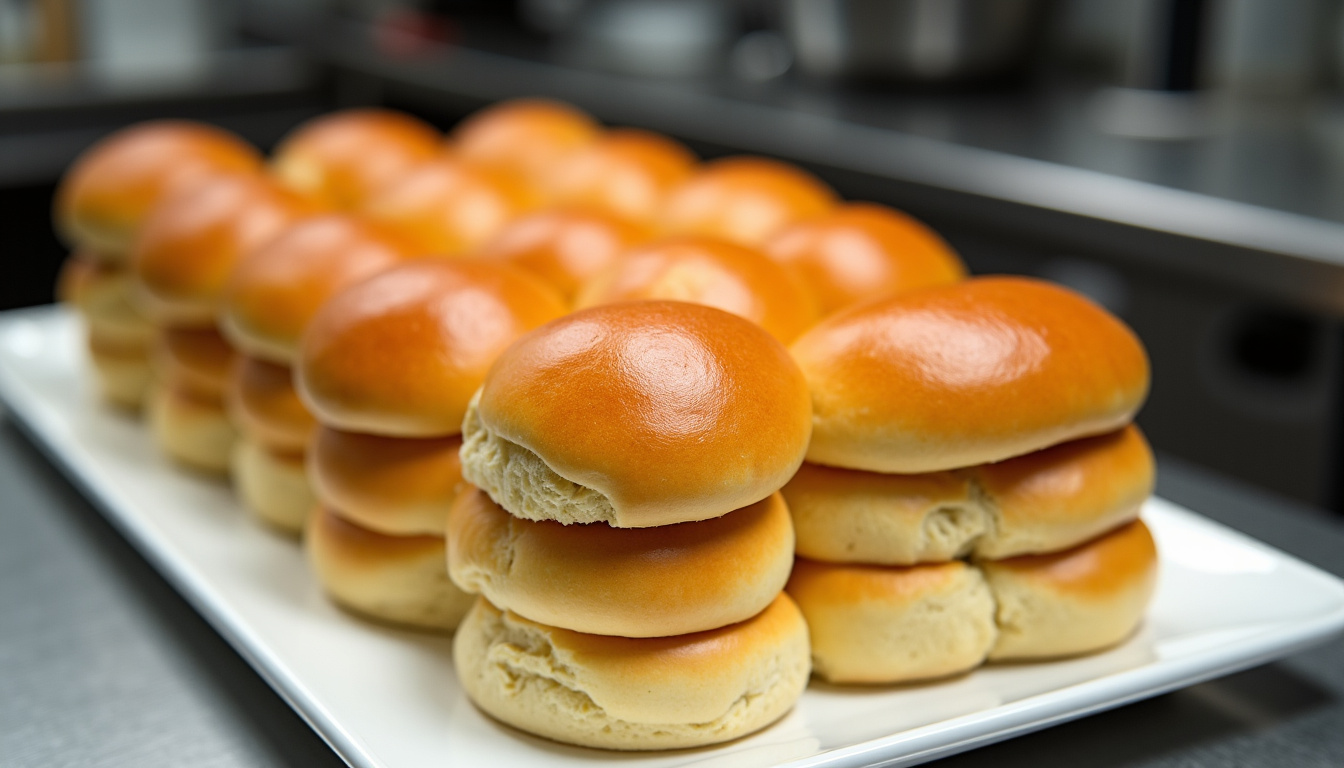 Pack de 40 pains à burger briochés glacés destinés aux professionnels