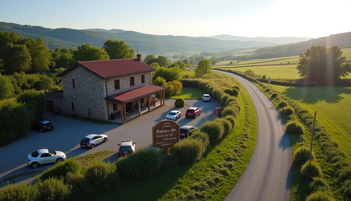 Vue aérienne du Relais de la Route d