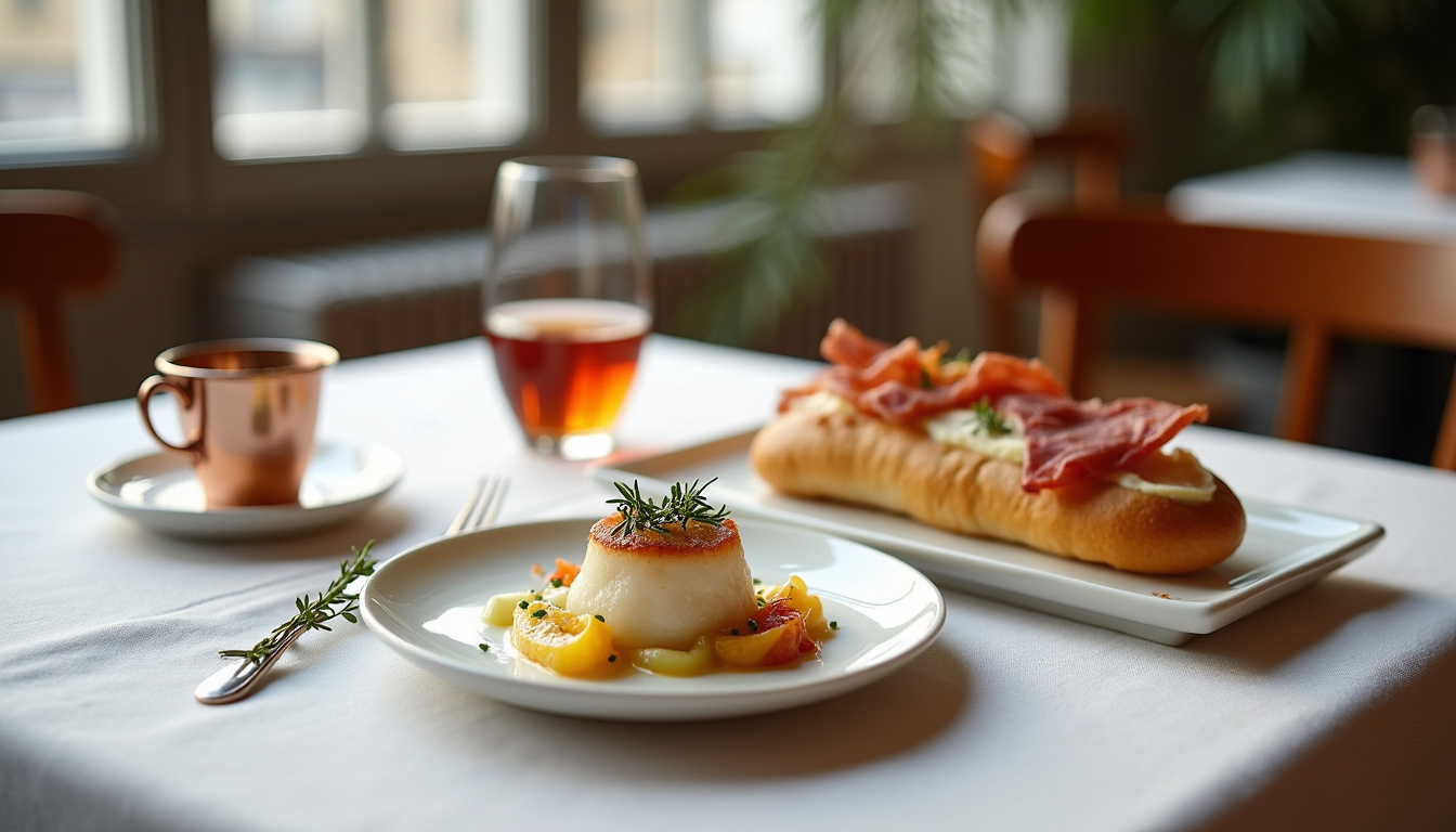 Photographie du menu Saint-Honoré et du menu After Work de Charly Saint-Honoré, servis dans l