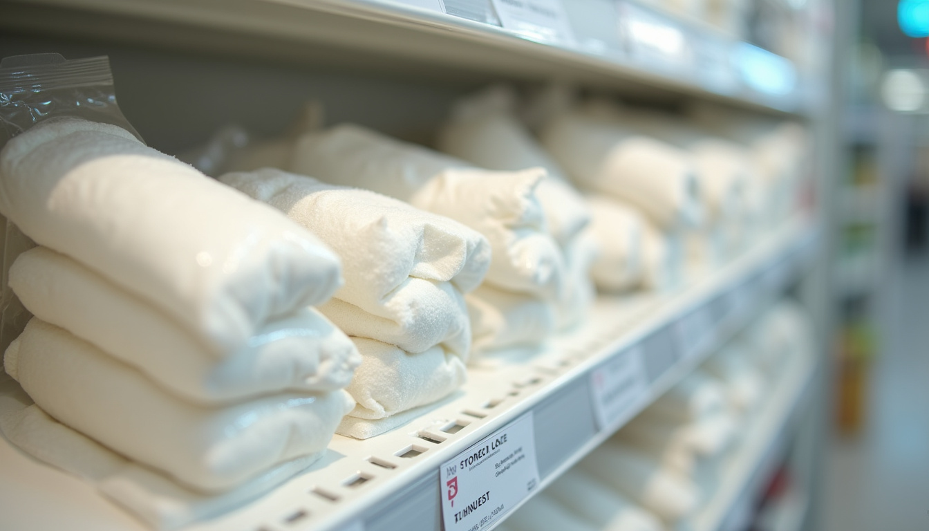 Paquet de sucre semoule fin en rayon de supermarché, montrant l