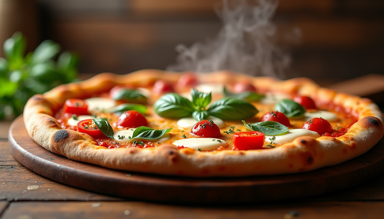 Pizza napolitaine garnie d